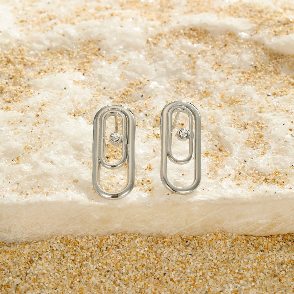 Boucles d'oreilles épingle en acier inoxydable