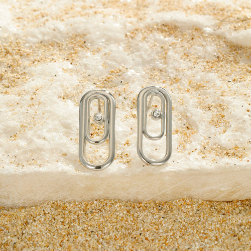 Boucles d'oreilles épingle en acier inoxydable