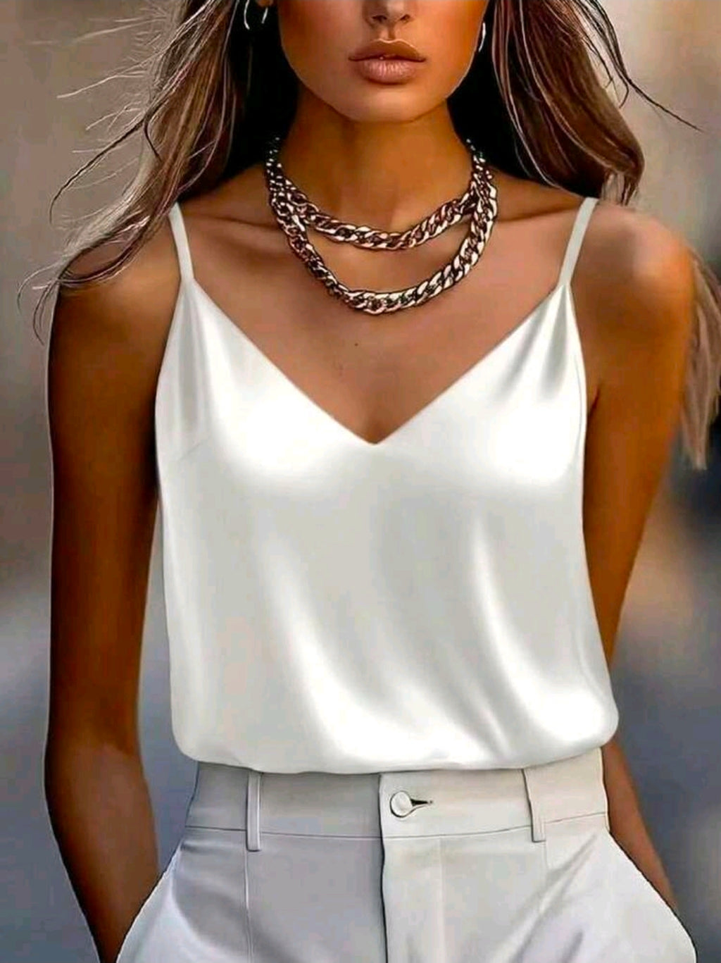 Top en satin